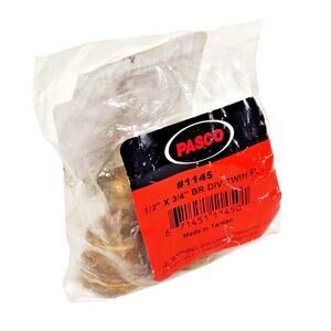 Pasco 1145 Solid Brass Twin Ell for Use With Diverter Spouts 3/4 in NPT - NIB